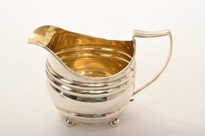 Lot 410 - Regency silver cream jug