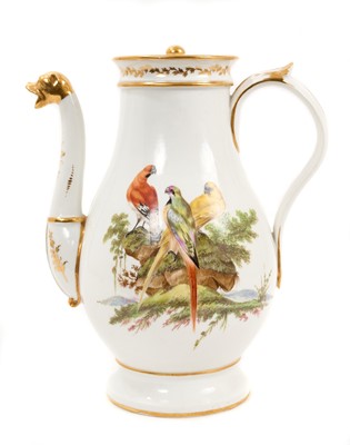 Lot 245 - Continental porcelain coffee pot and cover