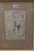 Lot 1148 - *Glyn Morgan (1926 - 2015), pencil study -...