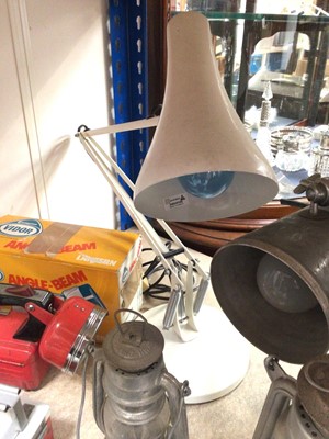 Lot 351 - Vintage anglepoise table lamp, Gremlin lantern, other lanterns, torches etc