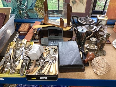 Lot 234 - Silver plated cutlery and sundry items