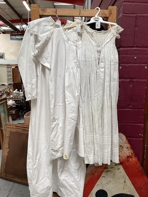 Lot 418 - Two Victorian nightdress' and a christening gown (3).