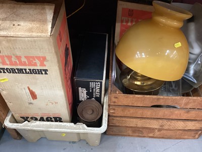 Lot 724 - Tilley & Oil lamps (2 boxes)