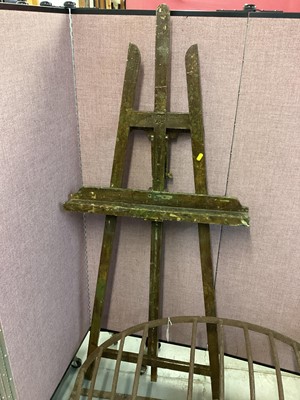 Lot 1381 - Old easel