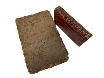 Lot 1712 - Two Georgian books to include a leather bound volume of 'The Court and City Register For The Year 1763' and 'Scrofulous Disorders commonly called The King's Evil' by the late John Morley 1824 (2)