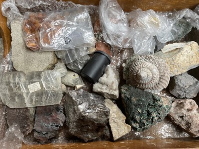 Lot A collection of geological specimens