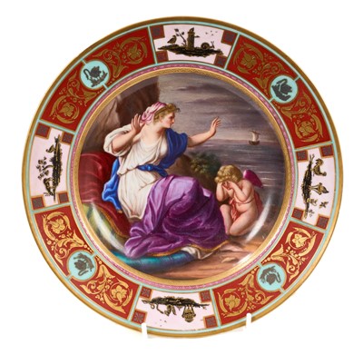 Lot 207 - Fine Vienna porcelain cabinet plate