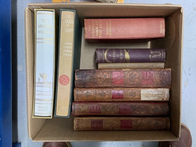 Lot 644 - Four boxes of mixed books, including Folio Society