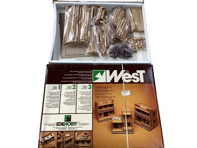 Lot 1824 - Serie West Italian Edilhobby 1:40 Scale wooden Wild West Buildings, boxed 2003 (2)