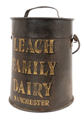 Lot 770 - Late 19th / early 20th century milk churn 'Leach Family Dairy Manchester'