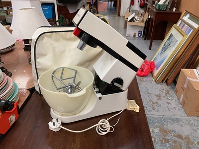 Lot 446 - Kenwood Chef food mixer with cover and attachments.