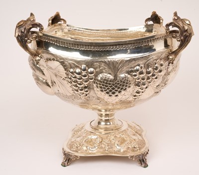 Lot 398 - Large continental silver bowl