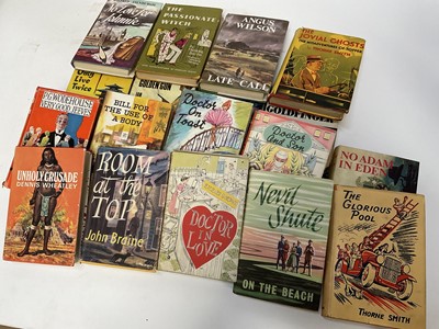 Lot 1720 - Selection of 1950s/1960's , hardback books with dustjackets including Ian Fleming Gold Finger 1959, The Spy Who Loved Me 1962, You Only Live Twice 1964, The Man With The Golden Gun 1965, Nevil Shut...