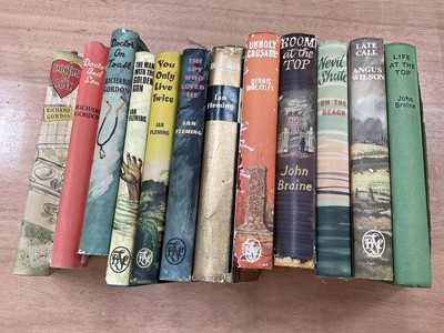 Lot 1720 - Selection of 1950s/1960's , hardback books with dustjackets including Ian Fleming Gold Finger 1959, The Spy Who Loved Me 1962, You Only Live Twice 1964, The Man With The Golden Gun 1965, Nevil Shut...