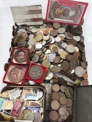 Lot 391 - Group of coins, medallions etc