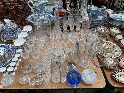 Lot 478 - Extensive array of cut glass table wares to include Edinburgh crystal.