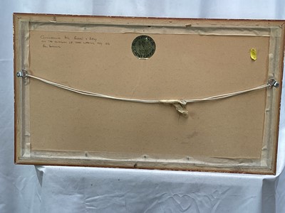 Lot 182 - Ken Hammond (b.1948), marine gouache, signed, in gilt frame