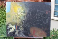 Lot 1040 - *Glyn Morgan (1926 - 2015), oil on board -...