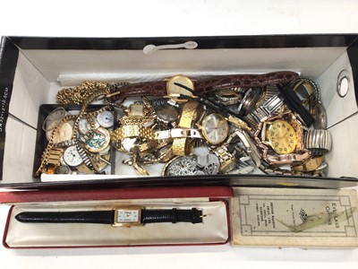 Lot 1111 - Group of wristwatches and watch parts