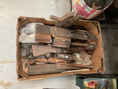 Lot 514 - Stanley plane, clamps, saws and other hand tools.