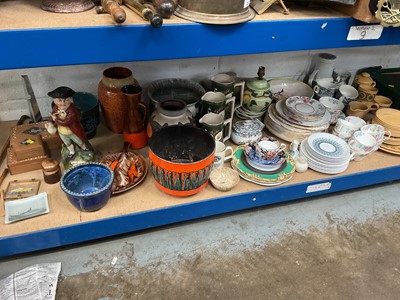 Lot 267 - Group of ceramics, including a Victorian Staffordshire 'Hearty Good Fellow' toby jug, tea wares, etc, and other collectables