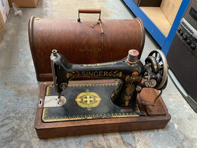 Lot 270 - Cased Singer sewing machine