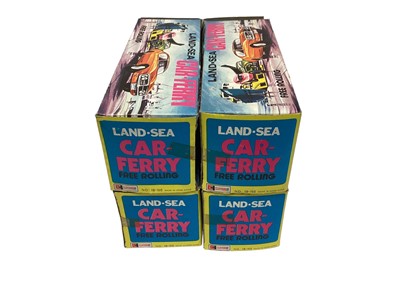 Lot 1844 - Clifford Toys Land-Sea Car-Ferry with 4 Bright Colour Cars, boxed (4)