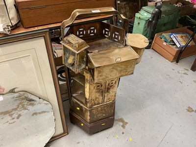 Lot 543 - Oriental brass freestanding heater