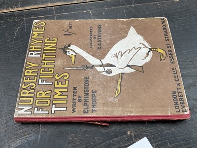 Lot 1745 - Elphinstone Thorpe- Nursery Rhymes For Fighting Times Published by Everett & Co Ltd.