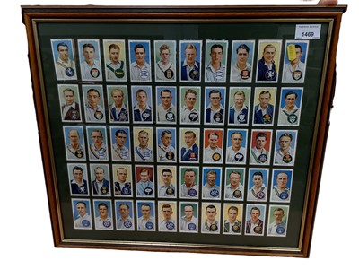 Lot 1469 - Collection of cigarette cards (including one framed set)