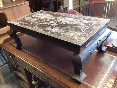 Lot 1408 - Chinese lacquered low table