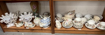 Lot 229 - Chinese canton teapot, Chinese bowl and other ceramics