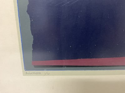 Lot 150 - Paul Rene Gaugain lithographic print, abstract