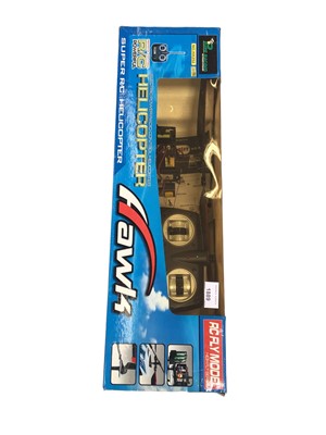 Lot 1889 - Four remote control helicopters in original boxes plus a Classic Train set boxed.