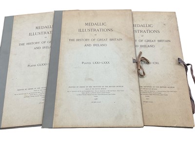 Lot 1739 - Three volumes of Medallic Illustrations of The History of Great Britain and Ireland