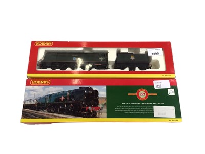 Lot 1895 - Railway Hornby BR 4-6-2 Clan Line R2169 and Battle of Britain R2221.