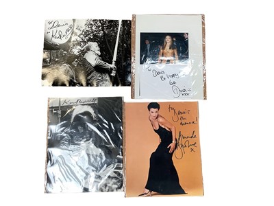 Lot 1436 - Selection of film stills and some film star signed photographs