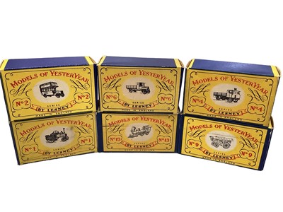 Lot 1913 - Matchbox Models of Yesteryear selection of First Series 12 different models, all boxed, plus later issues and some dolls.