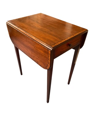 Lot 1151 - Regency style mahogany pembroke table