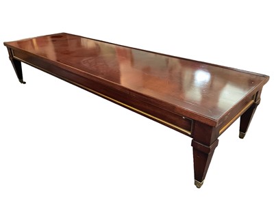 Lot 1153 - Empire style mahogany coffee table