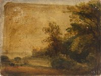 Lot 1343 - Thomas Churchyard (1798 - 1865), oil on board -...