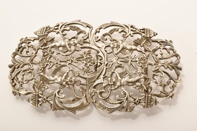 Lot 419 - Contemporary silver buckle