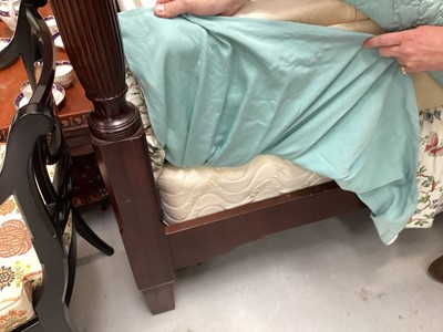 Lot 1202 - George III style mahogany four-poster bed