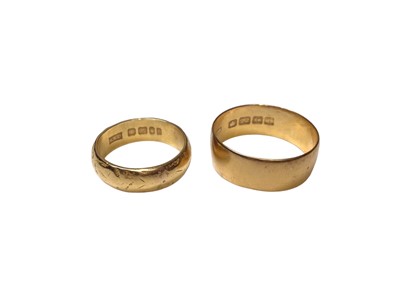 Lot 146 - Two 22ct gold wedding rings