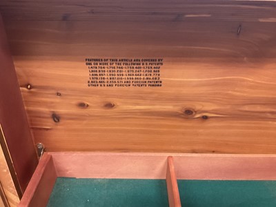 Lot 1210 - American Art Deco style Lane cedarwood chest
