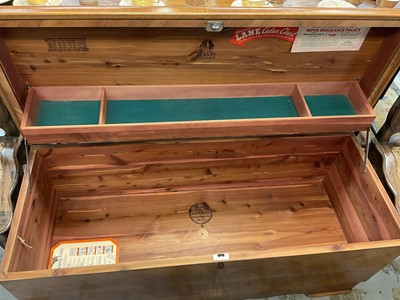Lot 1210 - American Art Deco style Lane cedarwood chest