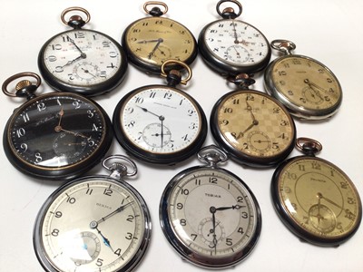 Lot 210 - Collection of ten vintage pocket watches