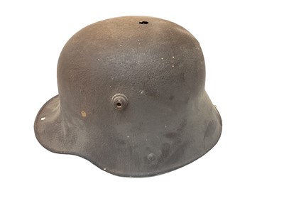 Lot 758 - First World War Imperial German helmet in relic condition