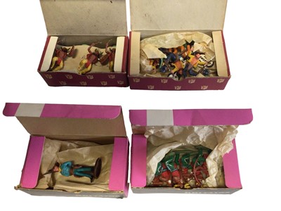 Lot 1925 - Britains Herald Swoppet Cowboys & Indians, in trade boxes, Britains Deetail Cowboys, Shell's Liberty American War of Independence and Lone Star Cowboys & Indians (1 box)