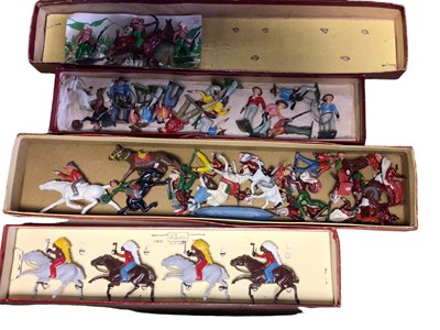 Lot 1927 - Britains & other painted diecast Cowboys & Indians (1 Box)